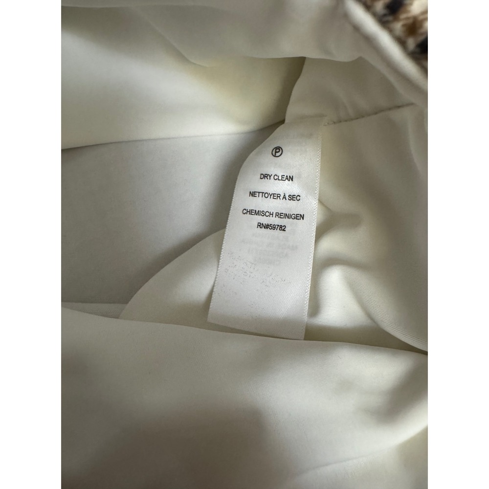 Adrianna Papell Winter Casual Plaid Slim Leg Career Pants Tan Brown Size 8 - Picture 7 of 12